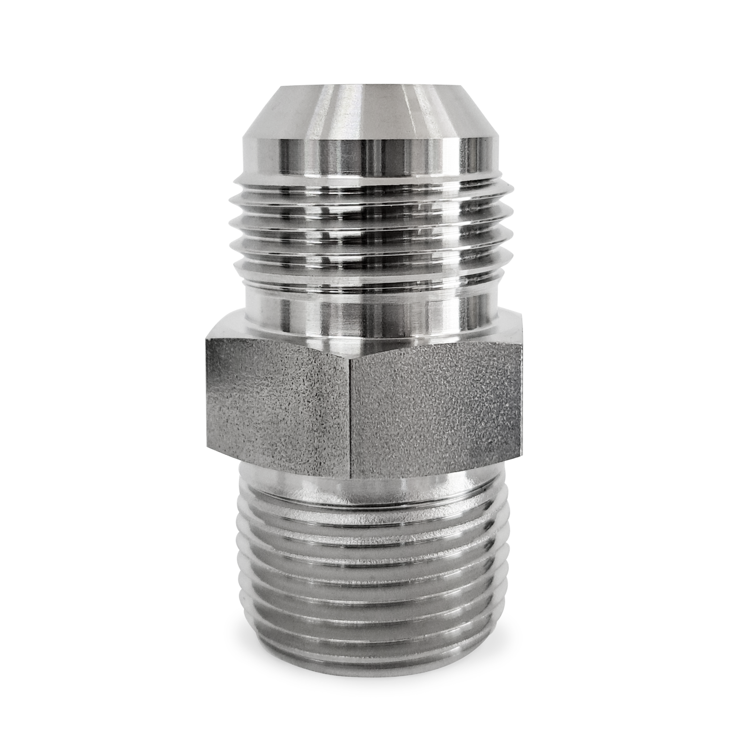 Adaptador Recto 3/4" Flared 37°- JIC (SAE J514) x 3/4" NPT Macho Roscado
