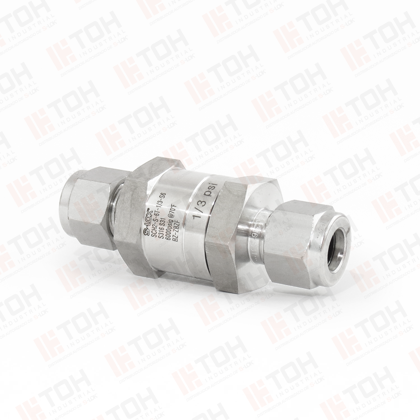 Válvula Check 3/8" OD (Craking 1/3 psi)