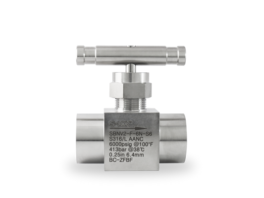 Válvula de Aguja A Inox S316 3/8" Hembra Roscada