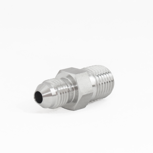Adaptador Recto 1/4" Flared 37°- JIC x 1/4" NPT Macho Roscado