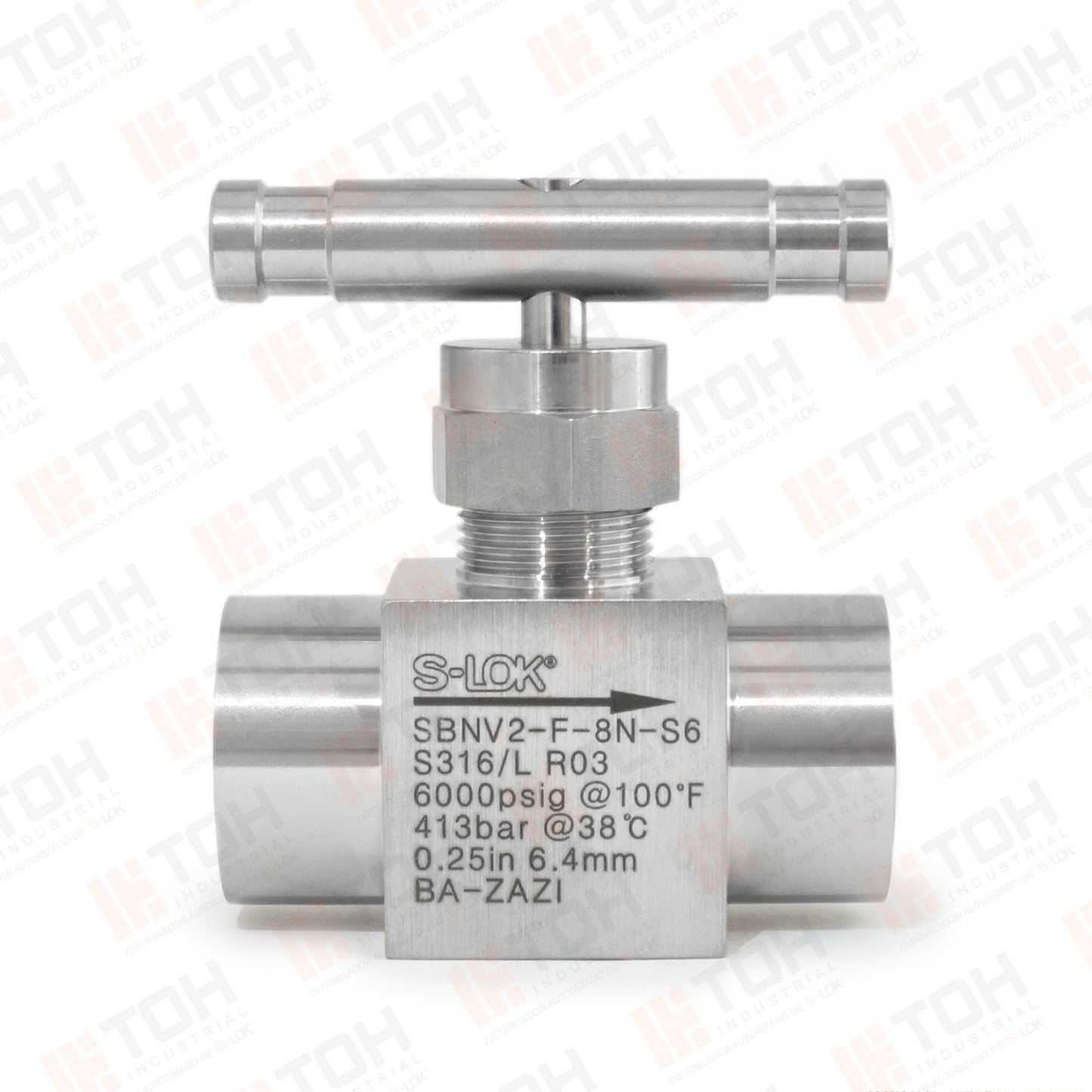 Válvula de Aguja 1/2" Hembra Roscada NPT