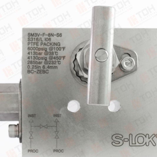 Manifold 3 vias tipo block montaje remoto 1/2" NPT Roscada hembra