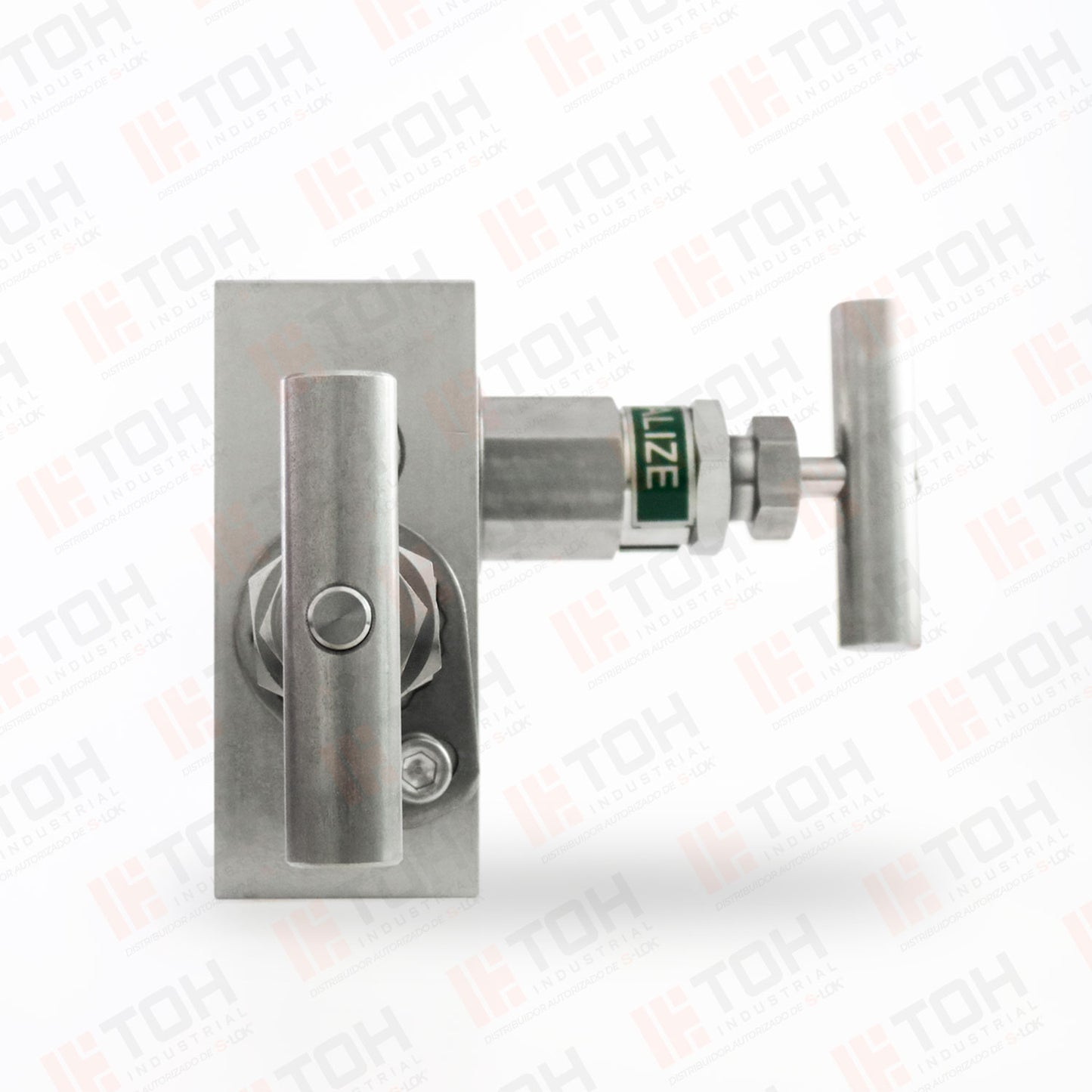 Manifold 3 vias tipo block montaje remoto 1/2" NPT Roscada hembra