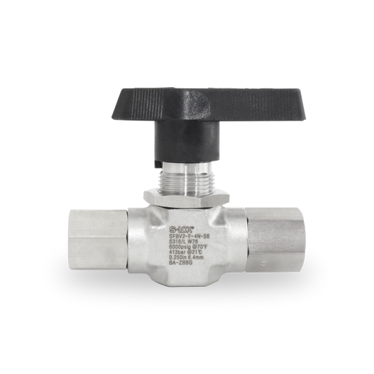 Válvula Bola A. Inox S316 1/4 NPT Roscada Hembra (6000 psi)