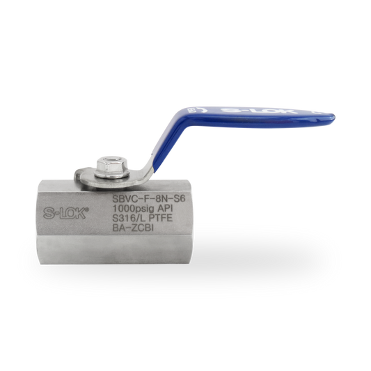 Válvula Bola A. Inox S316 1/2 NPT Roscada Hembra (1000 psi)