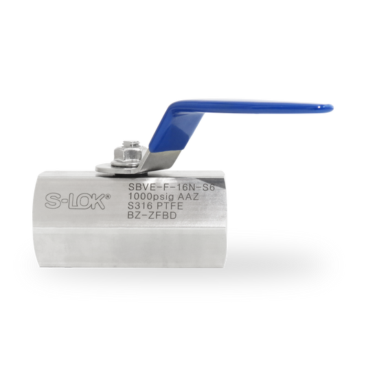 Válvula Bola A. Inox S316 1" NPT Roscada Hembra (1000 psi)