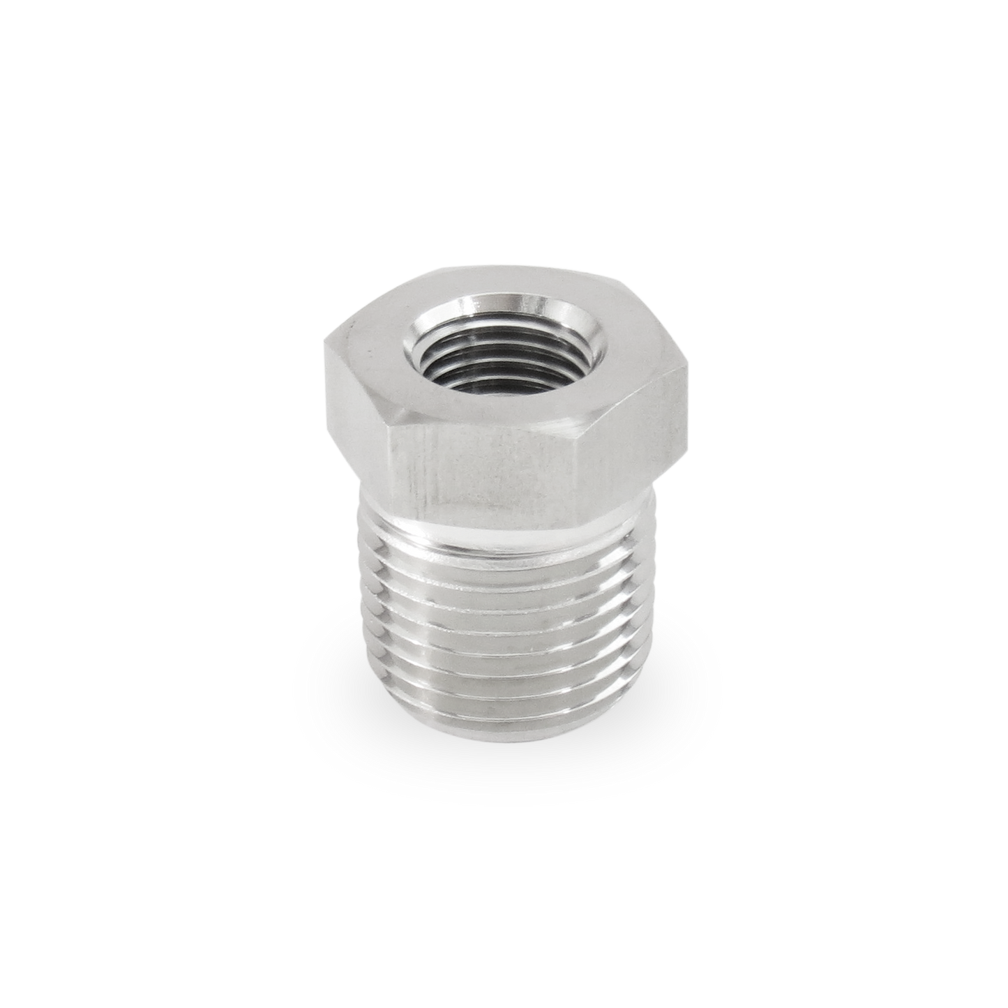 Reducción Bushing 1/2" NPT X 3/8" NPT Roscada A. Inox S316