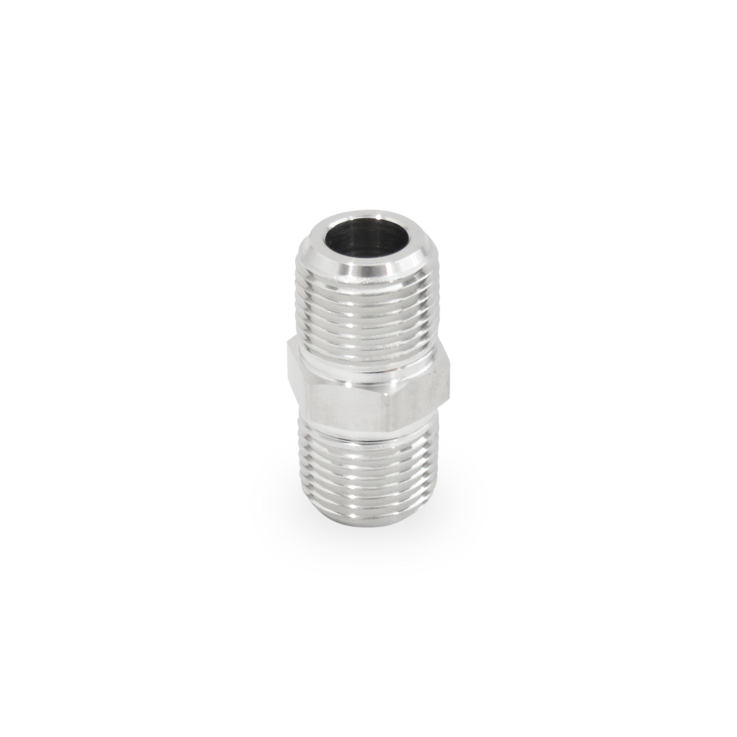 Niple Corto Hexagonal 3/8" NPT Roscado, A. Inox S316