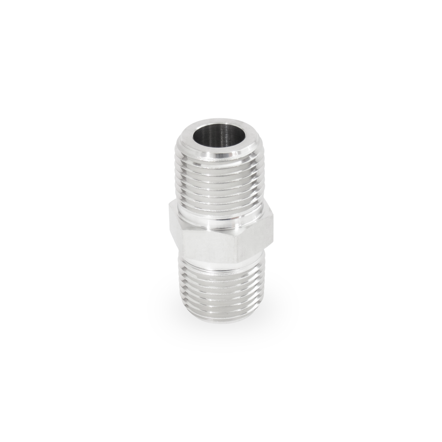 Niple Corto Hexagonal 1/2" NPT Roscado, A. Inox S316