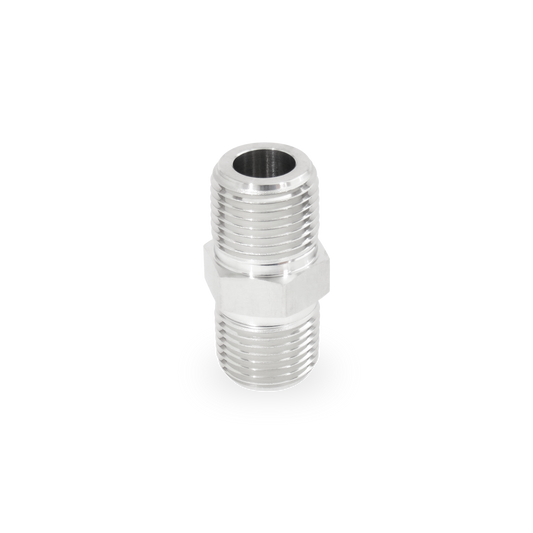 Niple Corto Hexagonal 1/2" NPT Roscado, A. Inox S316