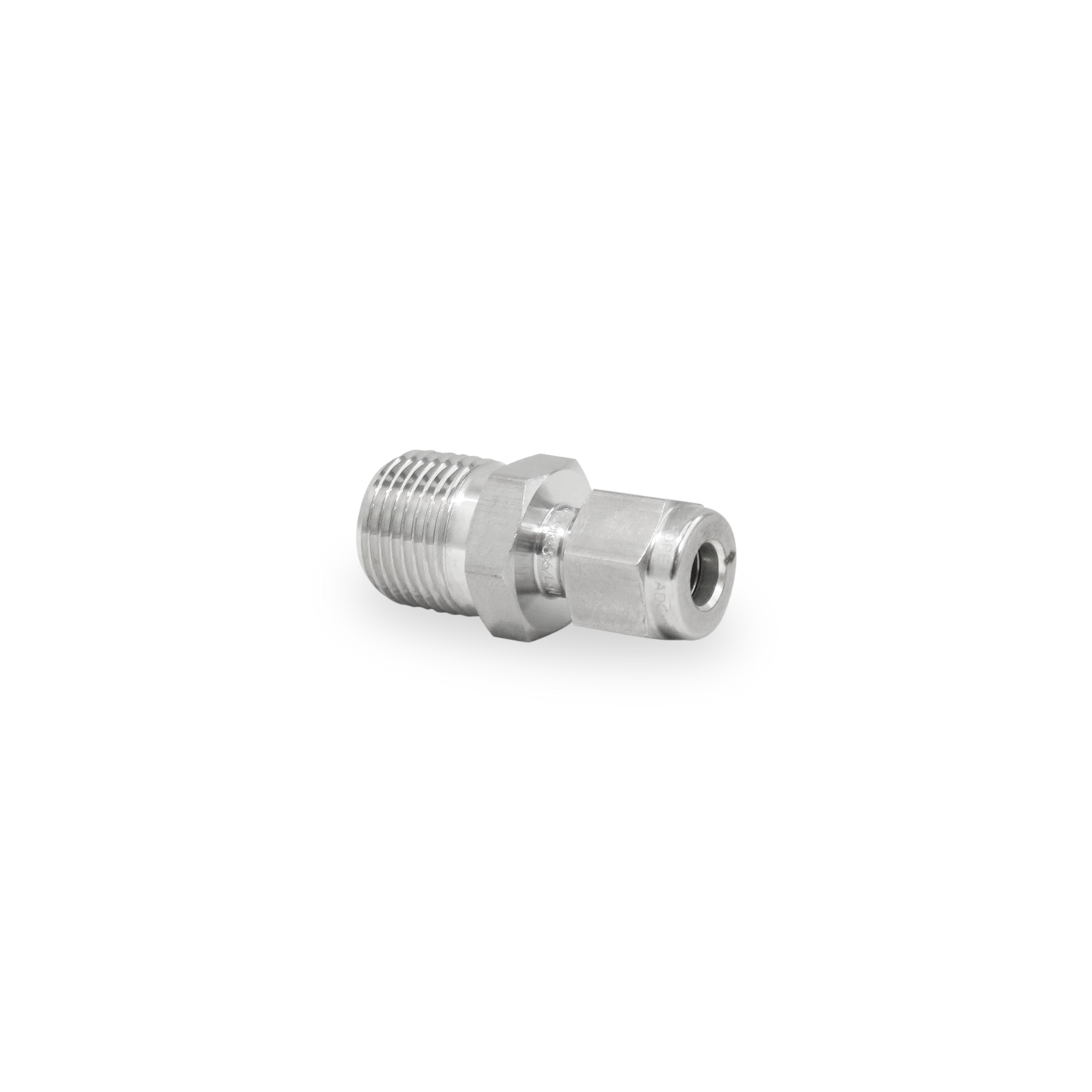 Racor Recto Macho 1/4 OD X 3/8" NPT
