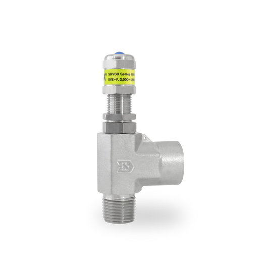 Válvula de Relevo (Alivio) en A Inox S316 1/2" Macho-Hembra NPT Roscada