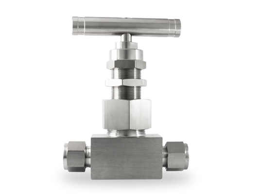 Válvula de Aguja A Inox S316 1/2" OD (6,000 PSI), Bonete Unión, Grafoil
