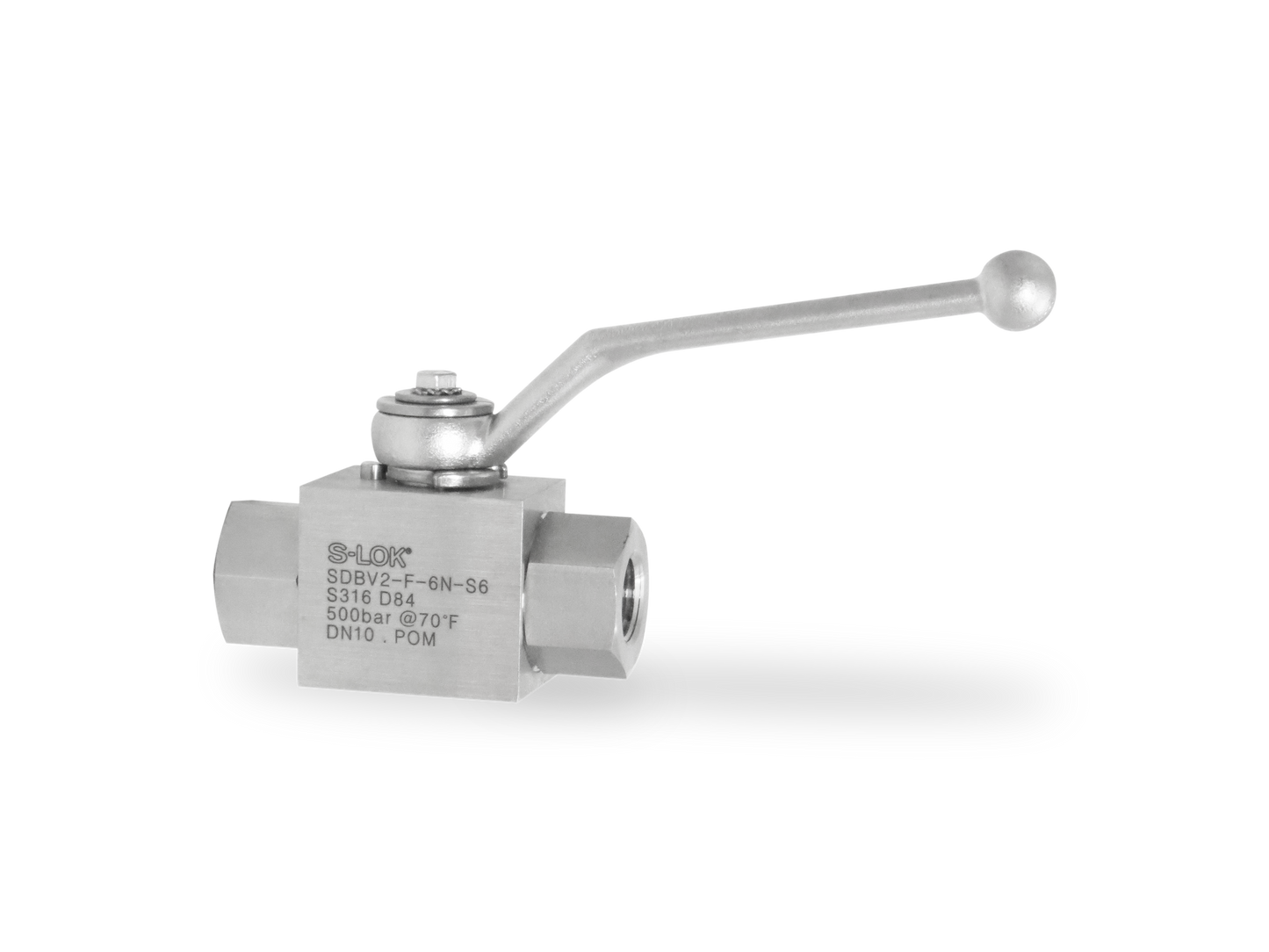 Válvula Bola (DIN) 3/8" NPT Roscada Hembra (315 BAR)