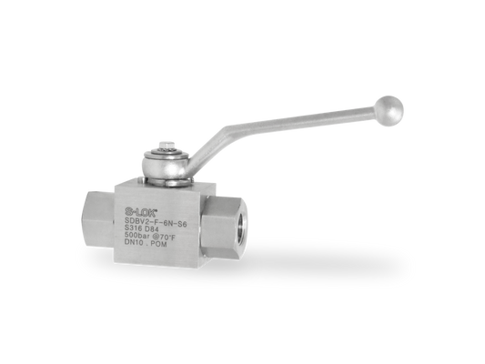 Válvula Bola (DIN) 3/8" NPT Roscada Hembra (315 BAR)