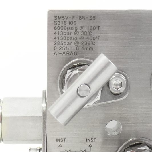 Manifold 5 vias tipo block montaje remoto 1/2" NPT Roscada hembra