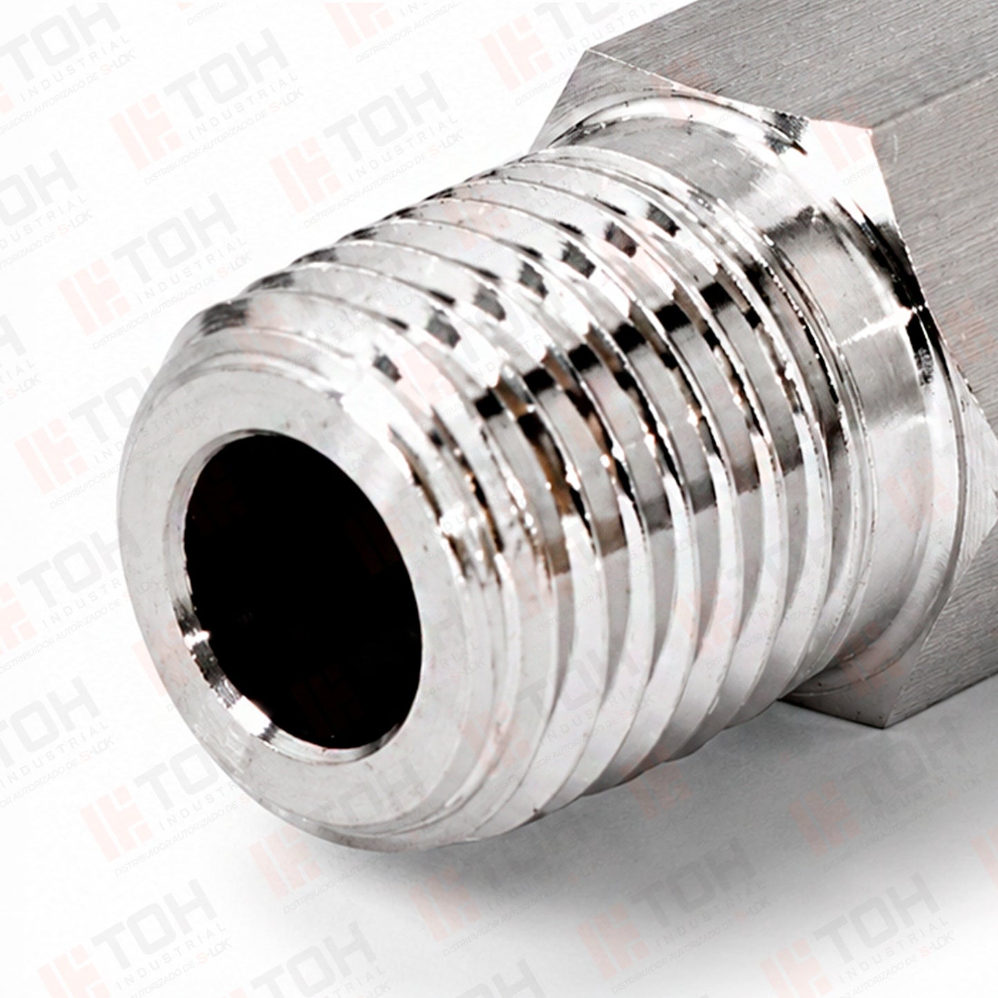 Niple Hexagonal 1/4" x 2L Rosca NPT