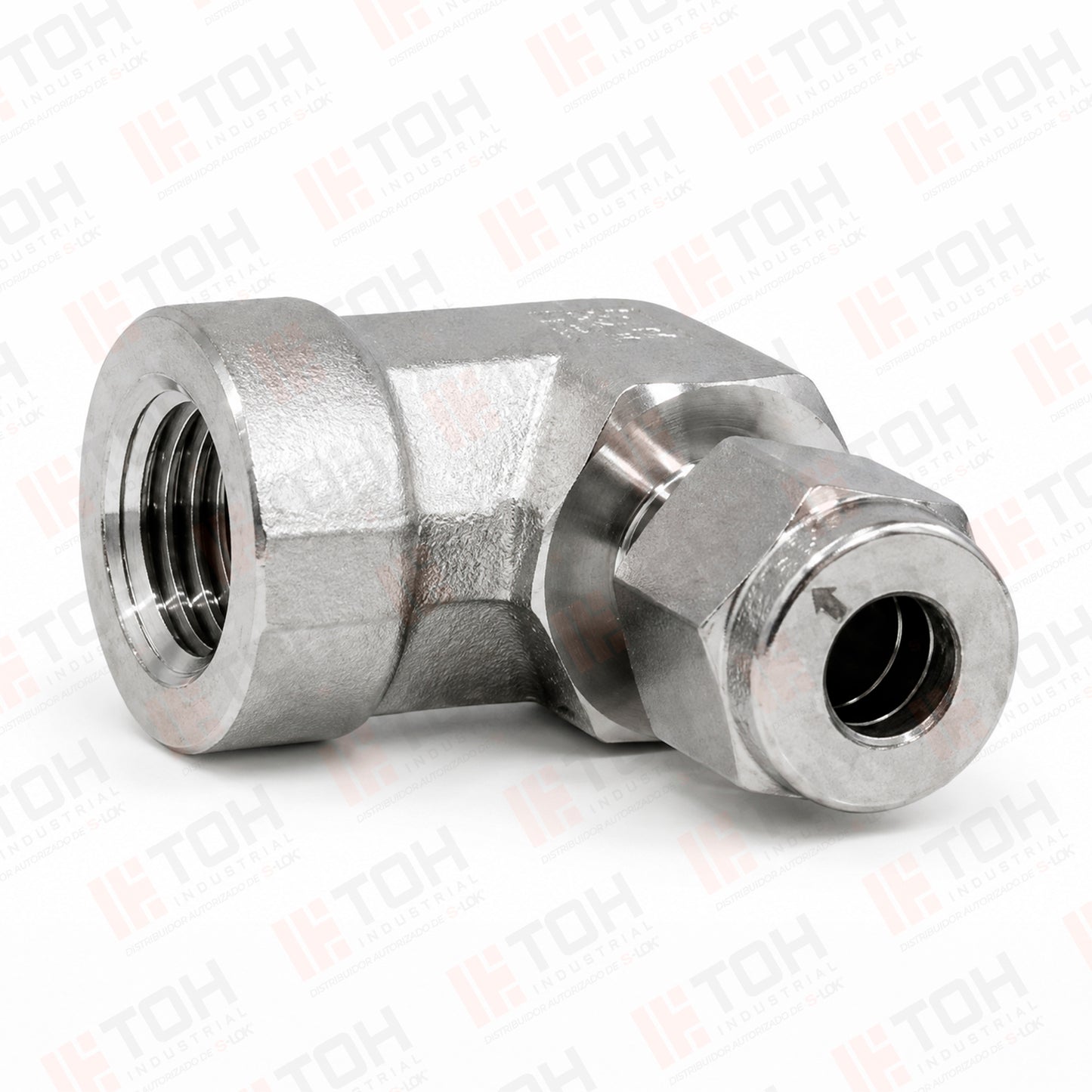 Racor Codo Hembra 1/4" OD x NPT