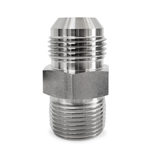 Adaptador Recto 3/4" Flared 37°- JIC (SAE J514) x 3/4" NPT Macho Roscado