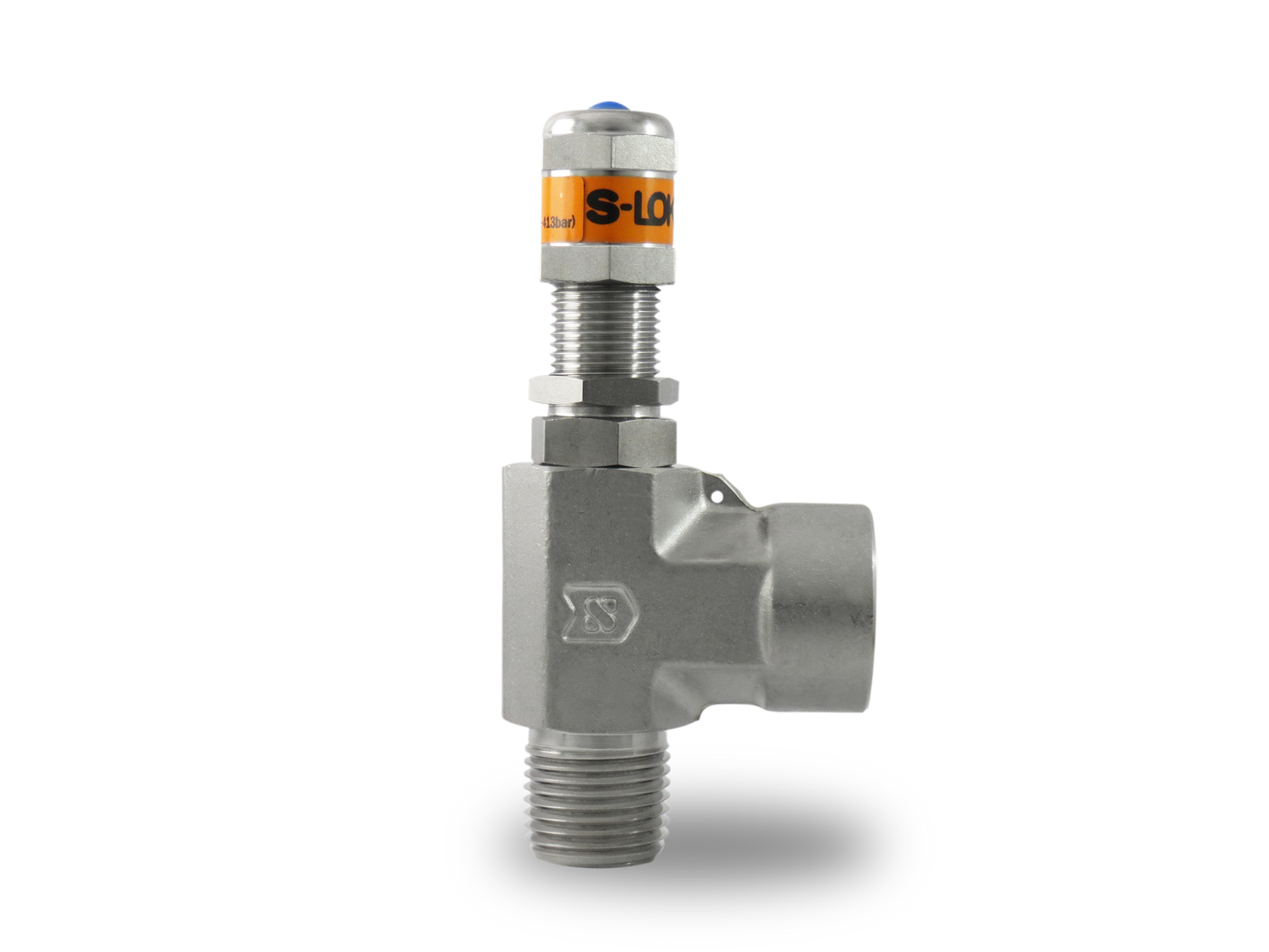 Válvula de Relevo (Alivio) en A Inox S316 1/2" Macho-Hembra NPT Roscada