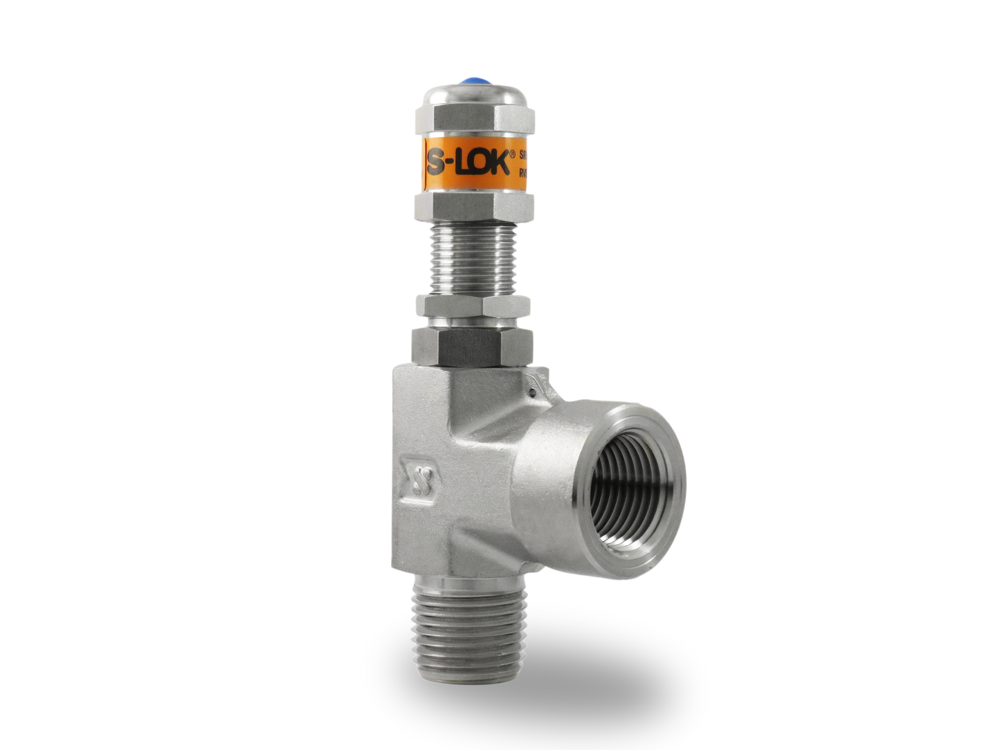 Válvula de Relevo (Alivio) en A Inox S316 1/2" Macho-Hembra NPT Roscada