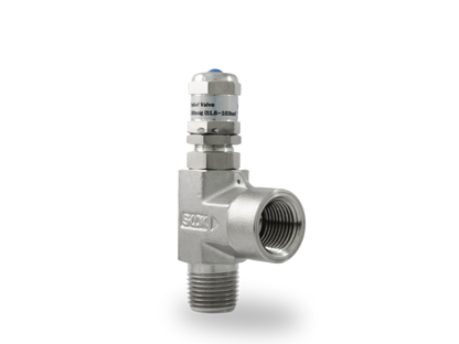 Válvula de Relevo (Alivio) en A Inox S316 1/2" Macho-Hembra NPT Roscada