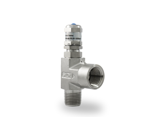 Válvula de Relevo (Alivio) en A Inox S316 1/2" Macho-Hembra NPT Roscada