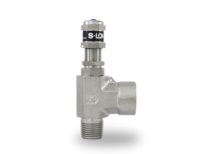 Válvula de Relevo (Alivio) en A Inox S316 1/2" Macho-Hembra NPT Roscada