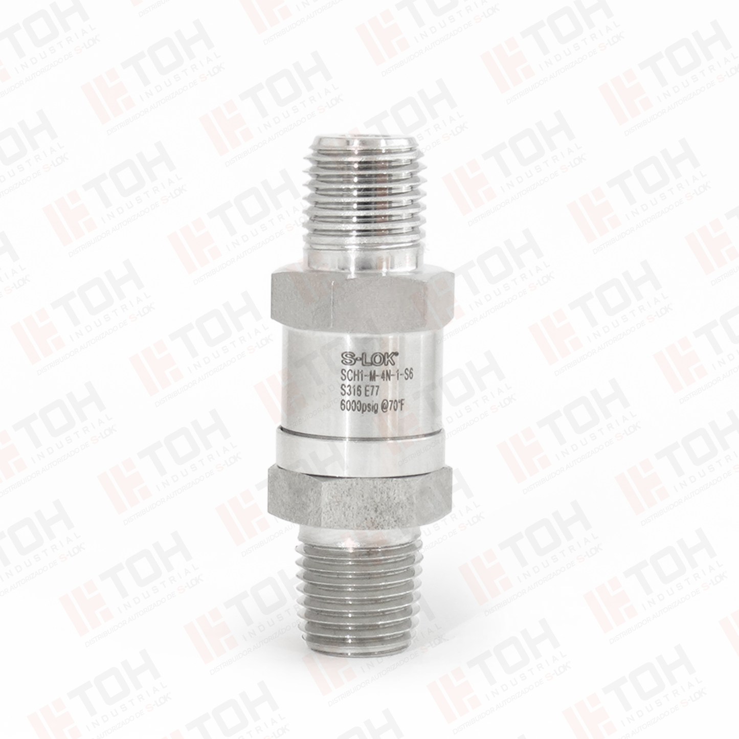 Válvula Check 1/4" NPT Roscada Macho (Craking 1 psi)