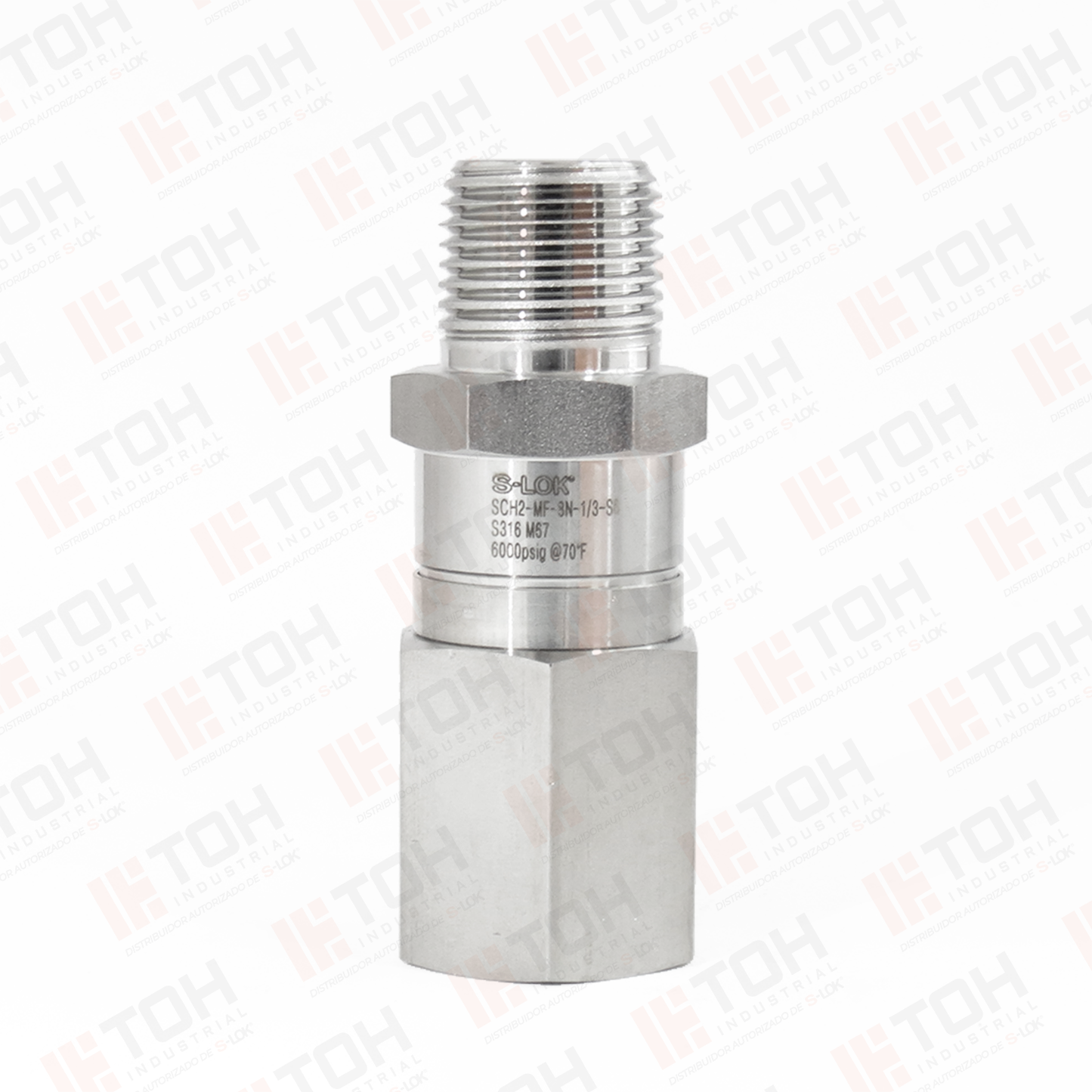 Válvula Check 1/2" NPT Macho-Hembra Roscada (Craking 1/3 psi)