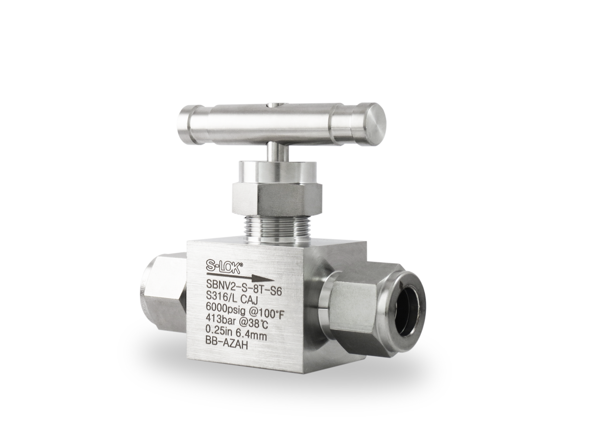 SHNV2-S-8T-S6 - Válvula de Aguja A Inox S316 1/2