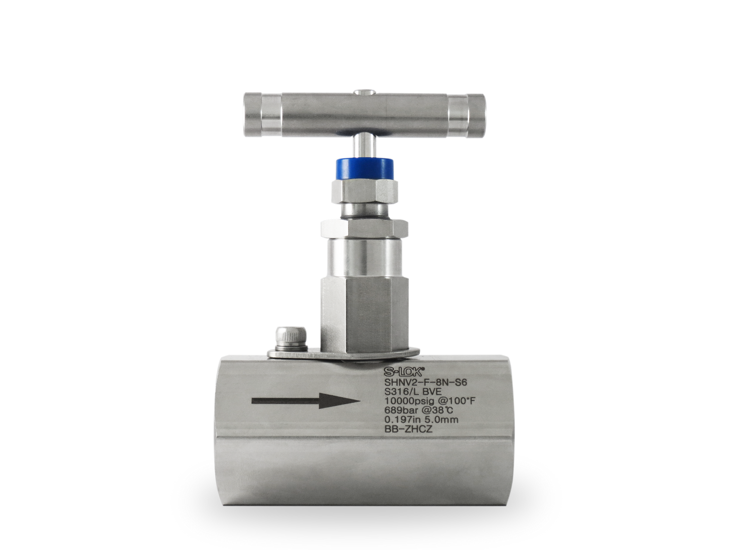 Válvula de Aguja 1/2" Hembra NPT Roscada  (10,000 PSI)