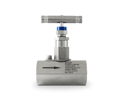 Válvula de Aguja 1/2" Hembra NPT Roscada  (10,000 PSI)