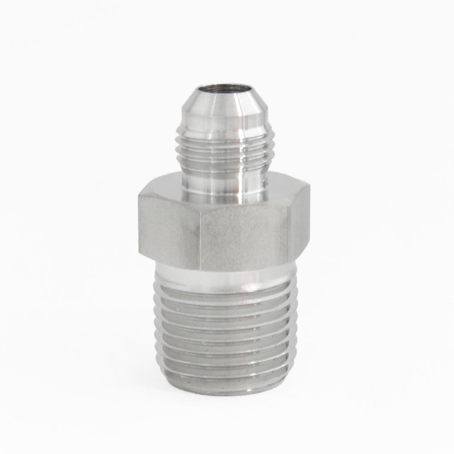 Adaptador Recto 3/8" Flared 37°- JIC x 1/4" NPT Macho Roscado
