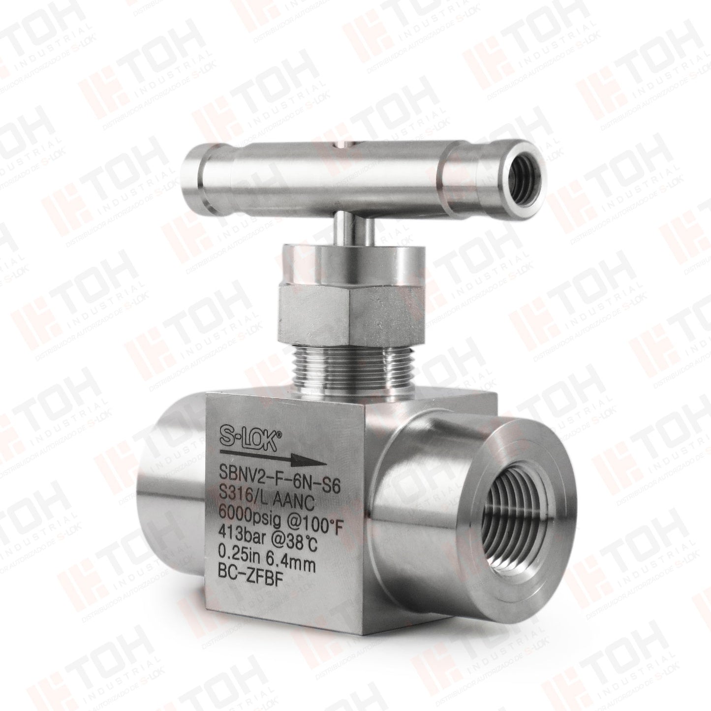 Válvula de Aguja 3/8" Hembra Roscada NPT