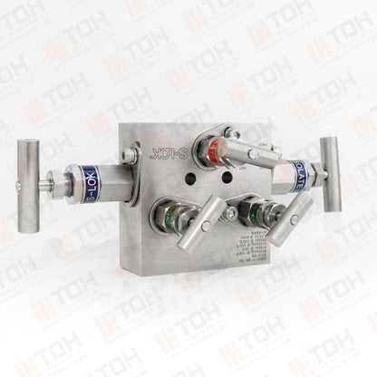 Manifold 5 vias tipo block montaje remoto 1/2" NPT Roscada hembra
