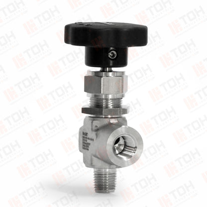 Válvula de Aguja Angular Forjada 1/4" Hembra-Macho
