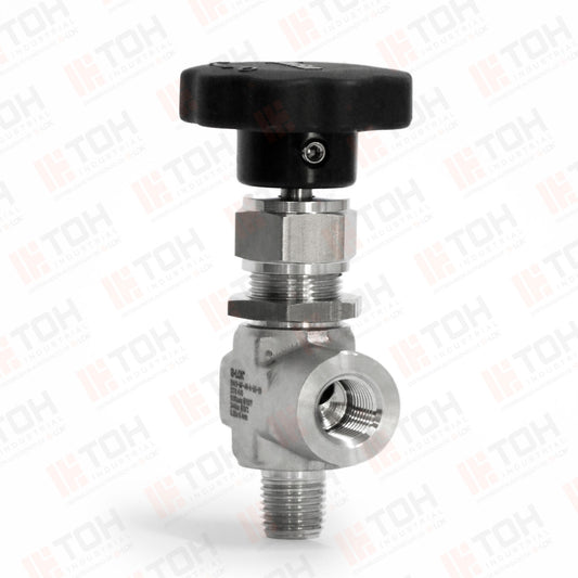 Válvula de Aguja Angular Forjada 1/4" Hembra-Macho