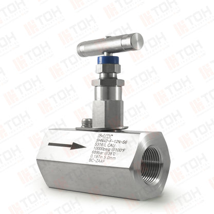 Válvula de Aguja 3/4" Hembra NPT Roscada