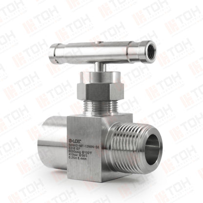 Válvula de Aguja 3/4" Macho x 1/2" Hembra Roscada NPT