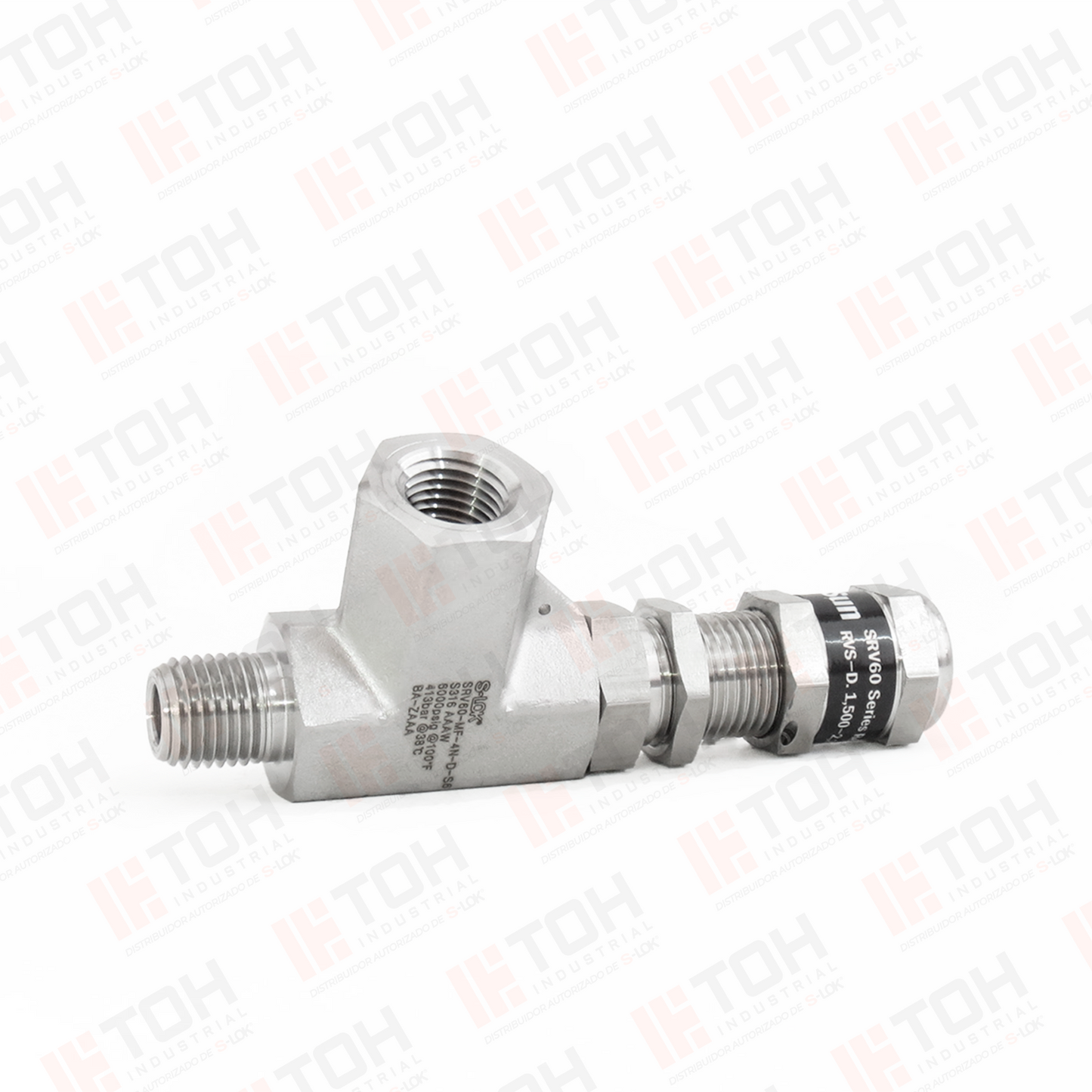 Valvula de Relevo (Alivio) 1/4" Macho-Hembra NPT Roscada (6,000 psi)