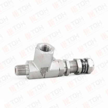 Valvula de Relevo (Alivio) 1/4" Macho-Hembra NPT Roscada (6,000 psi)
