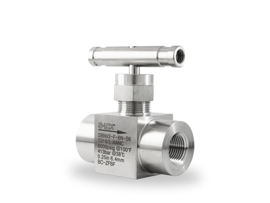 Válvula de Aguja A Inox S316 3/8" Hembra Roscada