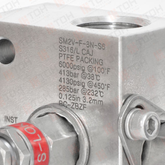 Manifold 2 vias de 1/2" NPT Hembra roscada, Purga 1/2" NPT