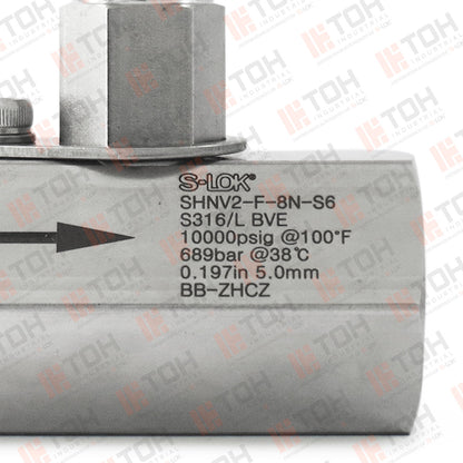 Válvula de Aguja 1/2" Hembra NPT Roscada