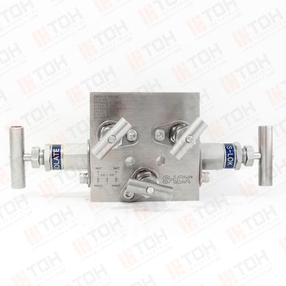 Manifold 5 vias tipo block montaje remoto 1/2" NPT Roscada hembra