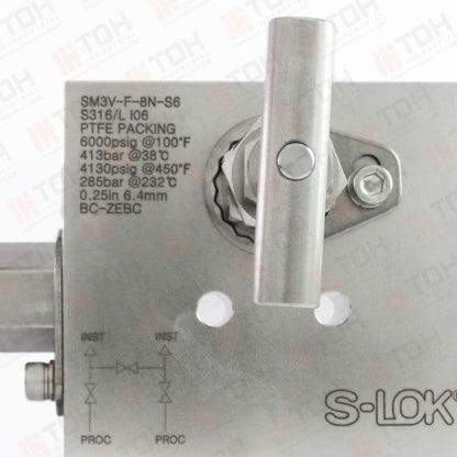 Manifold 3 vias tipo block montaje remoto 1/2" NPT Roscada hembra