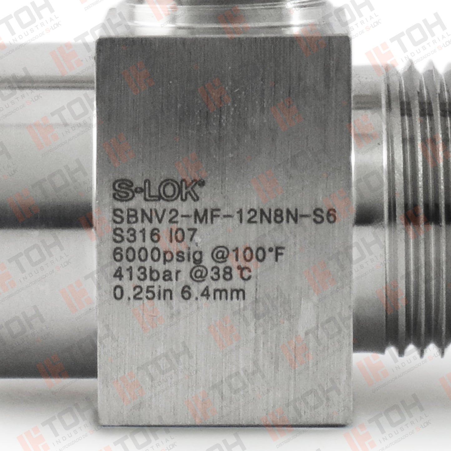 Válvula de Aguja 3/4" Macho x 1/2" Hembra Roscada NPT
