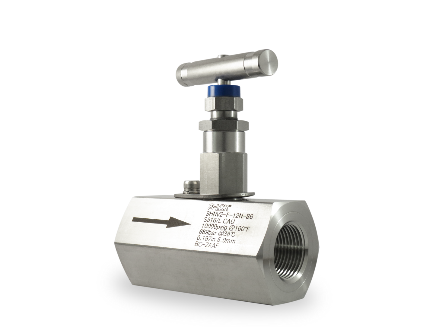 Válvula de Aguja 3/4" Hembra NPT Roscada (10,000 PSI)
