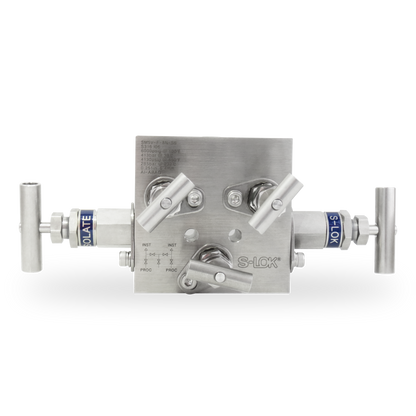 Manifold 5 vias tipo block montaje remoto 1/2 NPT Roscada hembra